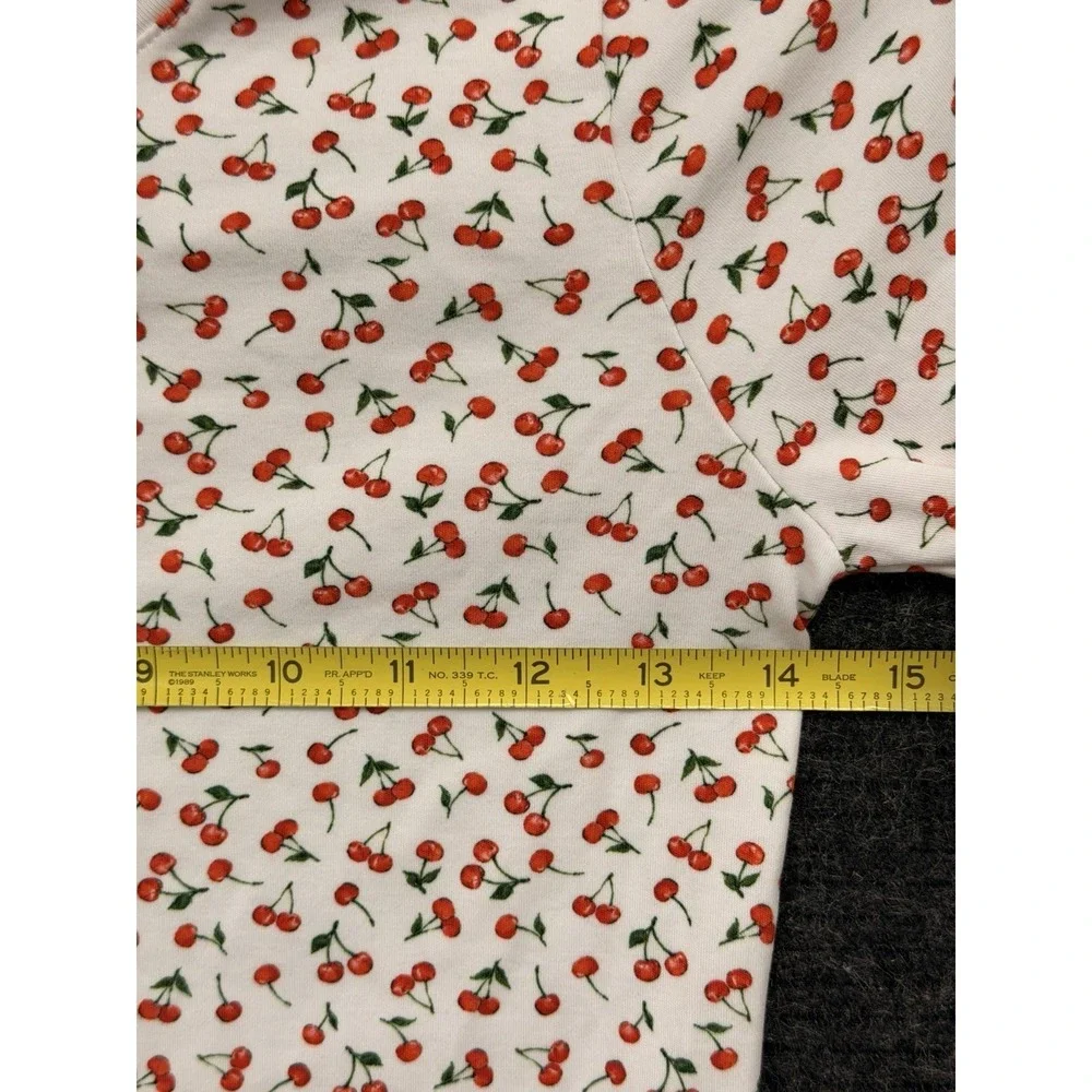 Petite Plume Snug Fit Cherry Pajama Set Size 12 EUC